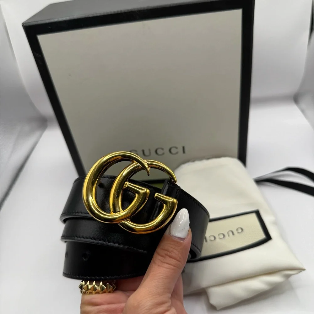 GUCCI Marmont Leather BELT - Picture 2 of 4
